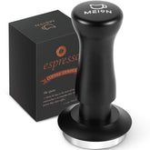 MEION espresso tamper 53.3mm base in stainless steel for even extraction