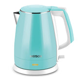 MEISON 1.5L electric kettle main body showing stainless interior for safe, plastic-free hot water.