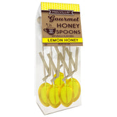 Melville Candy honey spoon tea stirrer close-up with real clover honey for rich sweetness