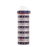 Meoky 24oz Christmas pattern bottle front view for seasonal hydration