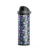 Meoky 24oz insulated bottle with straw lid for on-the-go hydration