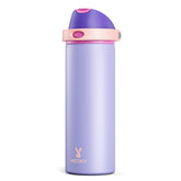 Meoky 24oz insulated water bottle in Orchid with lid keeps beverages cold on the go.