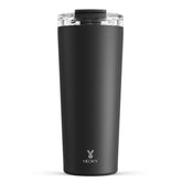 Meoky 24 oz travel mug with night lid open for on-the-go coffee