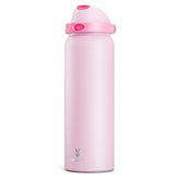 Meoky 40 oz bottle with 2-in-1 lid pours easily for workouts and travel.