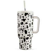 Meoky 40 oz tumbler with handle and straw for easy grip and spill-free hydration