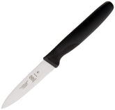 Mercer Culinary Millennia 3in paring knife with black handle for precise small slicing.