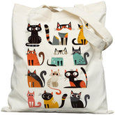 METALPHA funny cat tote bag adds playful flair to daily errands.