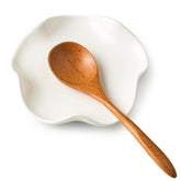 Miamolo spoon rest on stovetop keeping counter clean while cooking