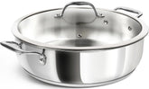 Michelangelo 12-inch pan with lid for even sautéing