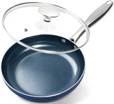 MICHELANGELO 8-inch nonstick pan with lid for easy omelette release