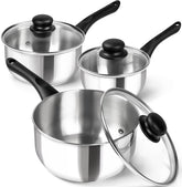 Michelangelo 1qt saucepan with lid for quick sauces and small batches