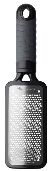Microplane Home Series fine cheese grater black blade for fine parmesan.