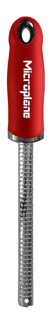 Microplane Specialty Spice Grater red, ideal for fresh nutmeg grating.