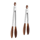 Micyples wooden tongs 9-inch for safe flipping on non-stick pans