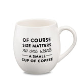 MIECOO large ceramic mug 24oz matte white, ideal for rich morning coffee.