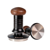 MiiCoffee tamper with leveling plate ensuring consistent tamping on 58mm baskets.