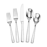 Mikasa Delano dinner fork on a polished surface showing durable 18/0 stainless steel