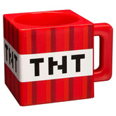 Minecraft TNT Block Mug in red design, ideal for fans’ daily hot beverages.