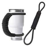 MingQiEven paracord handle with dual rings for secure top and bottom grip on the go.