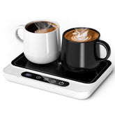 Misby Mug Warmer with large panel heats two cups at once.