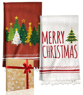 Miss Adola Christmas towel with tassels adds festive flair to your kitchen