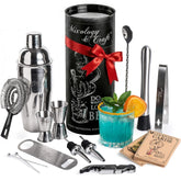 Mixology & Craft 16-piece set with 24 oz shaker for balanced pours on a bar.