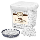 MOBYKE ceramic pie weights 2.2 lb used for blind baking to prevent crust shrinkage