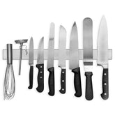 Modern Innovations 18-inch stainless steel magnetic knife bar in satin finish