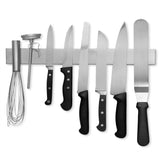 Modern Innovations knife bar magnets securely hold large knives for easy access.