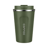 MOMSIV travel mug armygreen 12oz with leakproof lid keeps drinks hot or cold on the go.