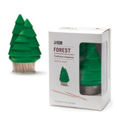 Monkey Business Forest toothpick dispenser on counter offering quick one-at-a-time access.