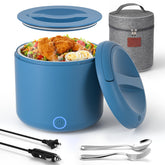 Monteka heated lunch box with 100W fast heating for hot meals on the go.