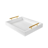 Moonlit Pond 16x12 serving tray with handles for easy transport and organization.