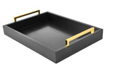 Moonlit Pond 16x12 serving tray with handles for versatile organization and style