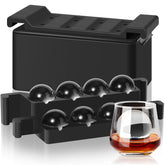 Mooues clear ice ball mold produces 2-inch, glass-like ice for cocktails.
