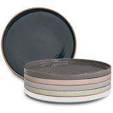 MORA ceramic six-pack dinner plates for everyday meals and easy cleanup