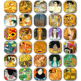 MOR CART Klimt magnets set in a box for fridge organization