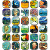 MORCART Van Gogh magnets on fridge add color and organize photos