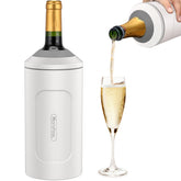MoreFeel wine chiller sleeve with compact design keeps bottles cool without ice