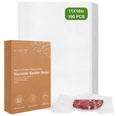 Moretoes 110-piece vacuum bag set ready for quick prep and storage.