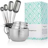 Morgenhaan premium 8-piece cups in durable 304 stainless steel for precise measurements