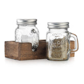 MosJos Mason Jar Shakers close-up showing clear glass for precise seasoning