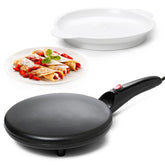 Moss & Stone crepe maker with 8-inch pan for quick breakfast crepes at home.