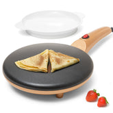 Moss & Stone Gold crepe maker front view, compact design for small kitchens.