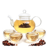 Moss & Stone tea kettle with removable infuser for easy brewing.