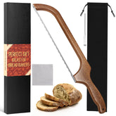 MOTAIPEAK bread bow knife focusing on sourdough slicing with precision.
