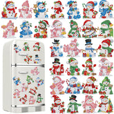 Motipuns winter diamond art magnets on fridge add festive charm and creative decoration