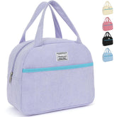 Mountain guest lunch bag front view with sleek design and portable feel.