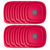 MRX Solutions steam-vent lid on Rubbermaid container reduces microwave splatter