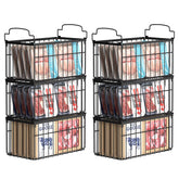 MSERCUOR freezer bins stackable for organized chest freezer storage and quick access.